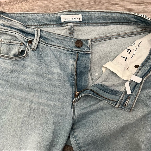 LOFT Curvy Skinny Jeans Light wash size 29/8 - Picture 6 of 8